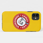 Lacrosse Armed en Dangerous iPhone cover (Achterkant (horizontaal))