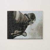 Lacrosse Athlete Legpuzzel (Horizontaal)