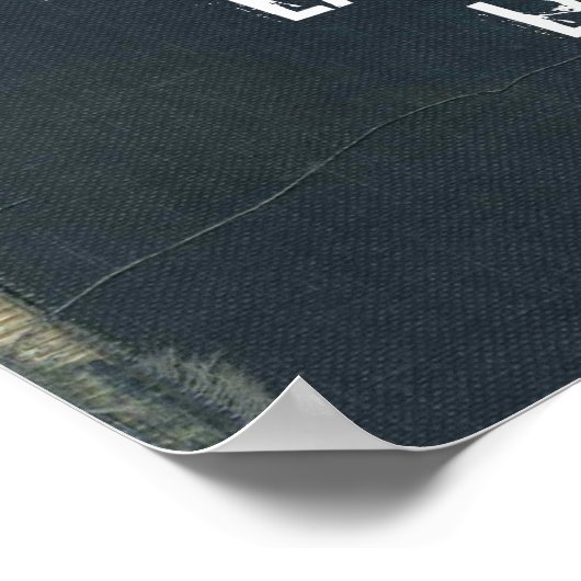 Lacrosse Attitude in Denim Poster (Hoek)