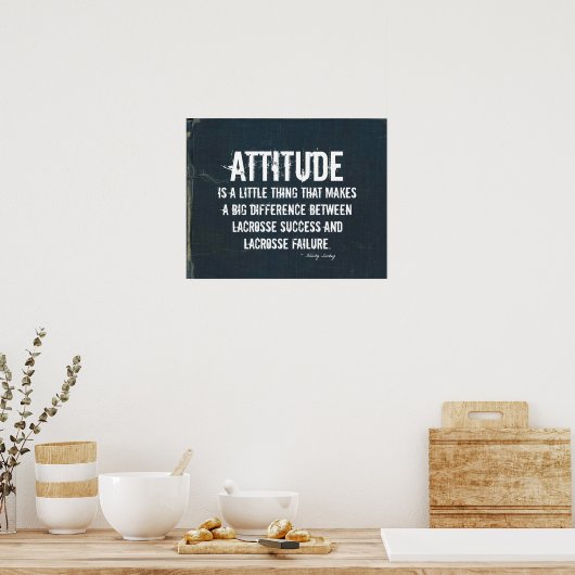 Lacrosse Attitude in Denim Poster (Keuken)