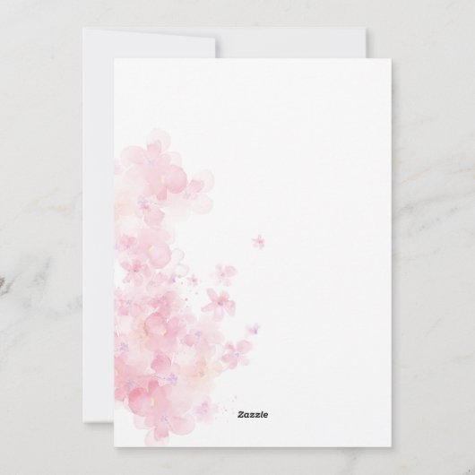 Lacrosse Baby Shower Invitation for Girl Feestdagenkaart (Achterkant)