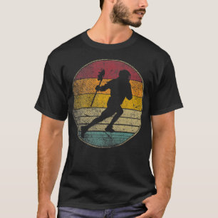Lacrosse Ball Stick Gift Retro Style Funny T-shirt