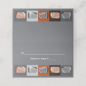 LACROSSE Bar Bat Mitzvah Seating Table Escort Card Plaatskaartje (Buitenkant ongevouwen)