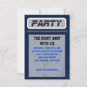 LACROSSE Bar Bat Mitzvah Uitnodigingskaart Kaart (Voorkant)