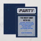 LACROSSE Bar Bat Mitzvah Uitnodigingskaart Kaart (Voorkant / Achterkant)