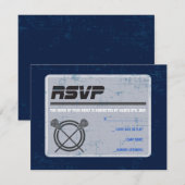 LACROSSE Bar Bat Mitzvah Uitnodigingskaart Kaart (Voorkant / Achterkant)