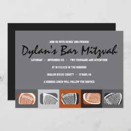 LACROSSE bar mitswa uitnodiging