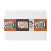 LACROSSE Bar Mitzvah Belly Wrap Band Uitnodigingen Wikkel (Achterkant Voorbeeld)