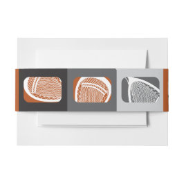 LACROSSE Bar Mitzvah Belly Wrap Band Uitnodigingen Wikkel