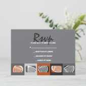 LACROSSE Bar Mitzvah Invitation Reply Kaart (Staand voorkant)