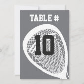 LACROSSE Bar Mitzvah TAFEL ZITPLAATSEN KAART (Achterkant)