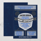 LACROSSE Bat Bar Mitzvah Uitnodiging (Voorkant / Achterkant)