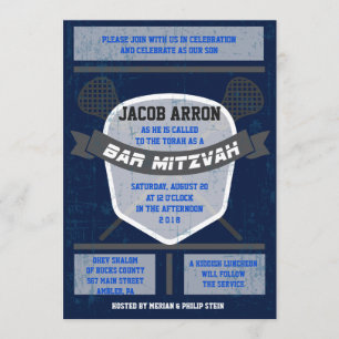 LACROSSE Bat Bar Mitzvah Uitnodiging