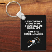 Lacrosse Bedankt Coach Sleutelhanger (Voorkant)