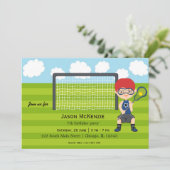 Lacrosse Birthday boy Kaart (Staand voorkant)