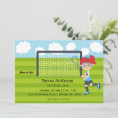 Lacrosse Birthday girl Kaart (Staand voorkant)