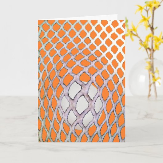 Lacrosse Birthday Kaart (Gele Bloem)