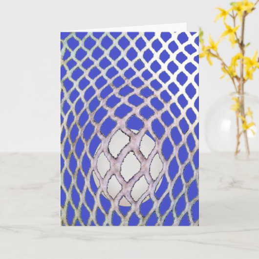 Lacrosse Birthday Kaart (Gele Bloem)