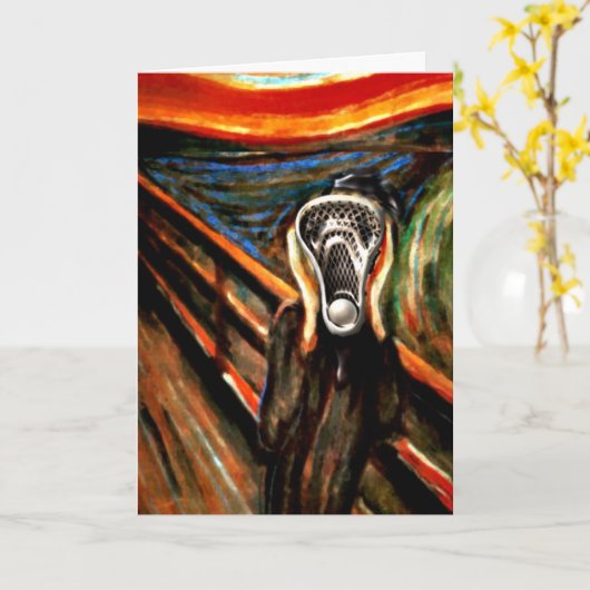 Lacrosse Birthday Kaart (Gele Bloem)