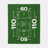 Lacrosse Blanket - Lacrosse Field Design Fleece Deken (Voorkant)