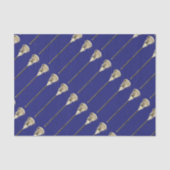 Lacrosse Blauwe Sport Tissue Papier (Voorkant)