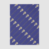 Lacrosse Blauwe Sport Tissue Papier (Voorkant)