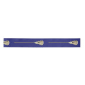 Lacrosse Blue Satin Ribbon Satijnen Lint (Voorkant)