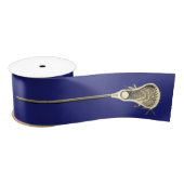 Lacrosse Blue Satin Ribbon Satijnen Lint (Spoel)