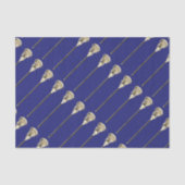 Lacrosse Blue Sports Tissue Paper Tissuepapier (Voorkant)