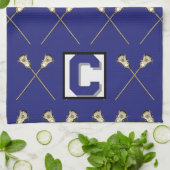 Lacrosse Blue Sports Towel Theedoek (Gevouwen)