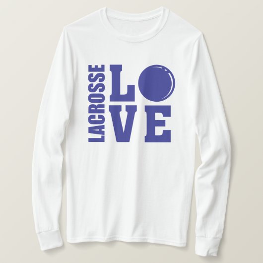 Lacrosse Blue T-shirt (Design voorkant)