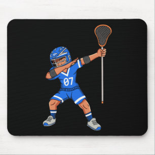 Lacrosse Boy Dabbing Sports Lacrosse Player Graphi Muismat