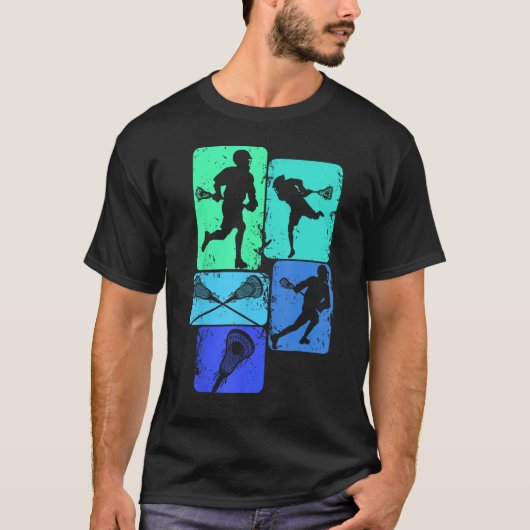 Lacrosse Boys Kinder Mannen Jeugd T-shirt (Voorkant)