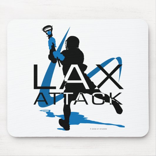 Lacrosse Boys LAX Attack Blue Muismat (Voorkant)