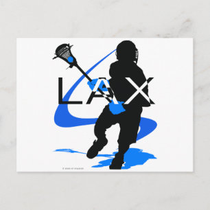 Lacrosse Boys LAX Blue Briefkaart