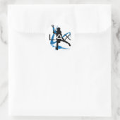 Lacrosse Boys LAX Blue Ronde Sticker (Tas)