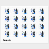 Lacrosse Boys LAX Blue Ronde Sticker (Vel)