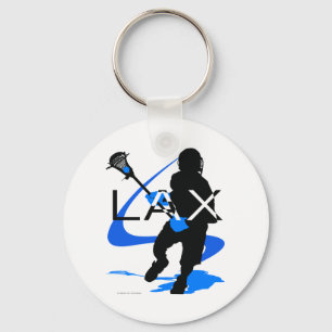 Lacrosse Boys LAX Blue Sleutelhanger