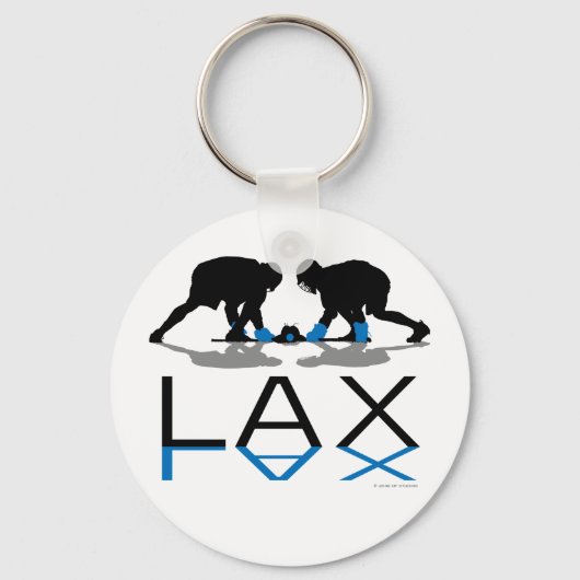 Lacrosse Boys LAX Blue Sleutelhanger (Voorkant)