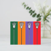 Lacrosse Briefkaart (Staand voorkant)