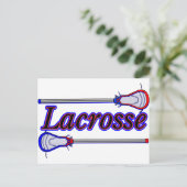 Lacrosse Briefkaart (Staand voorkant)