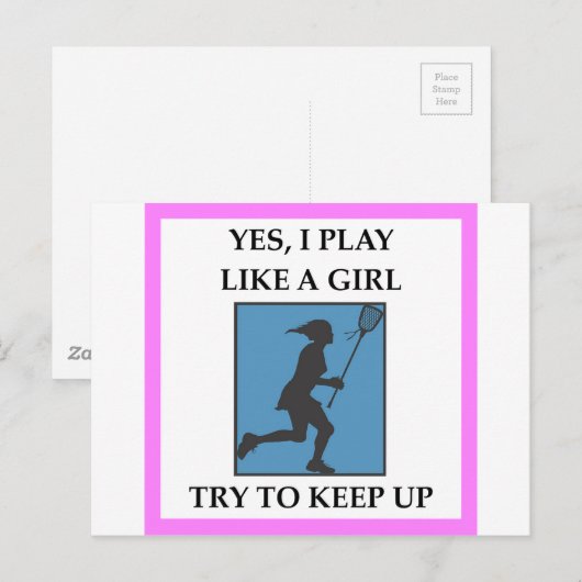 LACROSSE BRIEFKAART (Voorkant / Achterkant)