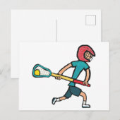 Lacrosse Briefkaart (Voorkant / Achterkant)