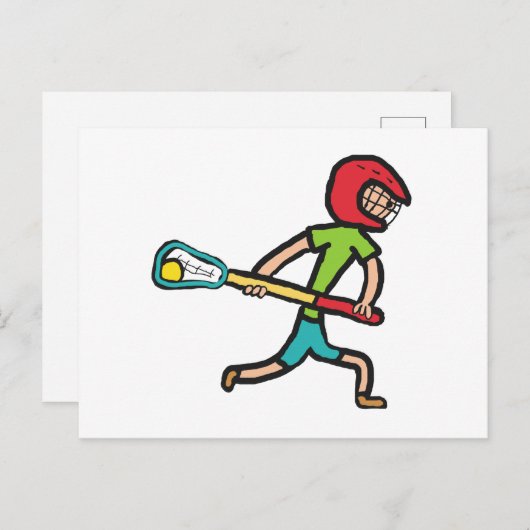 Lacrosse Briefkaart (Voorkant / Achterkant)