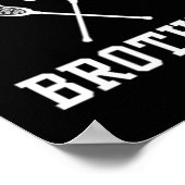 Lacrosse Brother Left Chest Logo Lacrosse Player L Poster (Hoek)