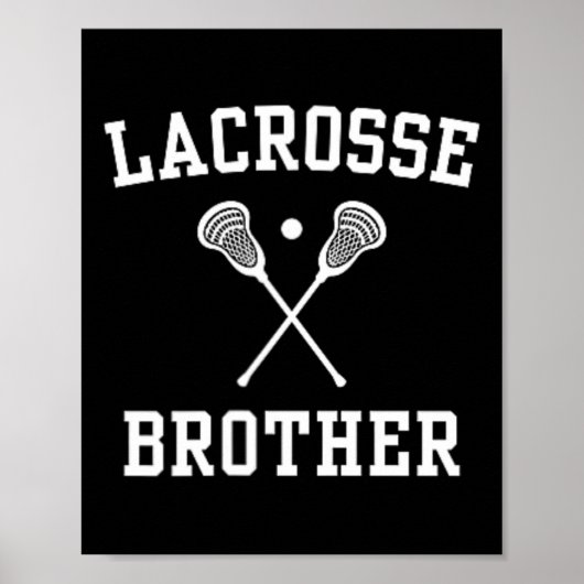 Lacrosse Brother Left Chest Logo Lacrosse Player L Poster (Voorkant)