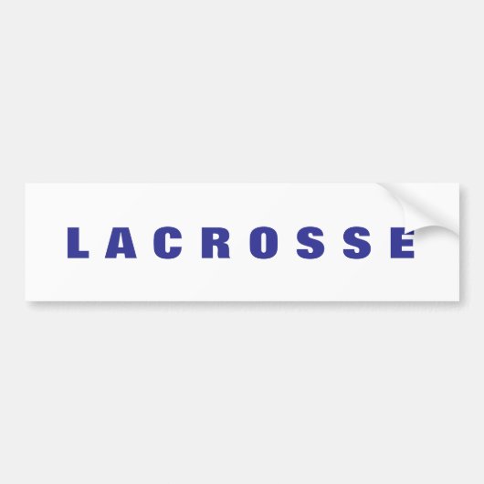 Lacrosse bumper sticker (Voorkant)