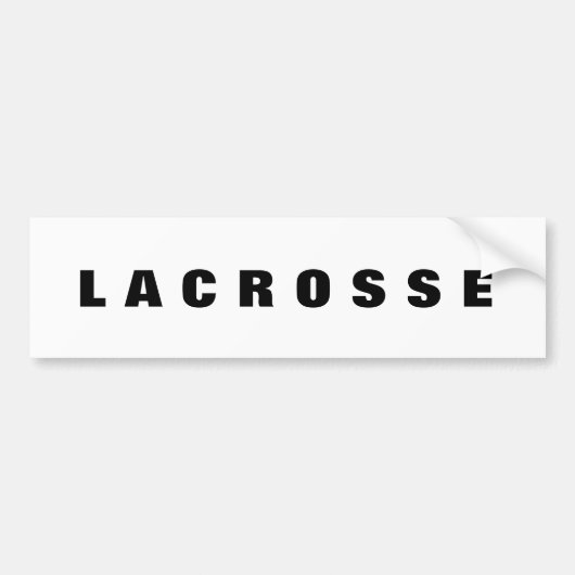 Lacrosse bumper sticker (Voorkant)