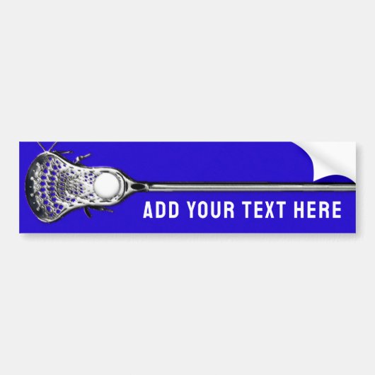 Lacrosse Bumpersticker (Voorkant)