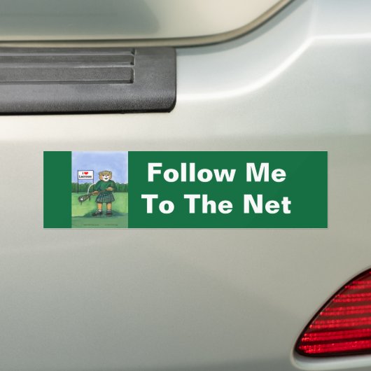Lacrosse Bumpersticker (Op auto)